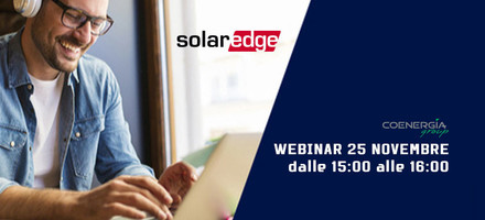 Webinar SolarEdge 25 Novembre