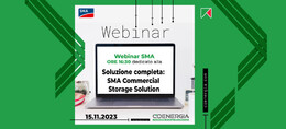 Webinar SMA dedicato alla Soluzione completa per l’accumulo dell’energia nel segmento commerciale: SMA Commercial Storage Solution.jpeg